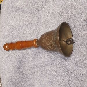 Vintage, brass, school bell